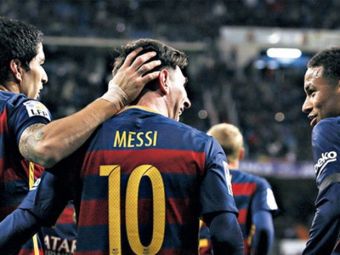 
	FENOMENALI! Numarul total de goluri la care Messi, Neymar si Suarez au ajuns in 2015! Au marcat cat Bayern si sunt peste Real si PSG
