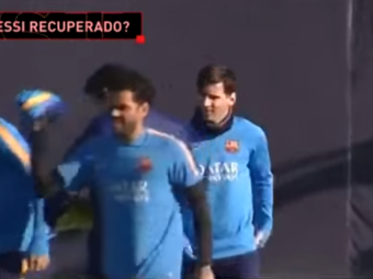 HEADSHOT :)) Ce i-a facut Messi lui Pique la ultimul antrenament al Barcelonei. VIDEO