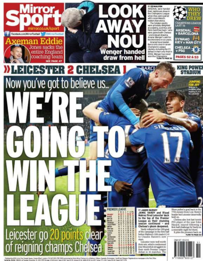 Minunea din Premier League continua! Leicester, lider si dupa etapa a 16-a, o trimite pe Chelsea la UN PUNCT de retrogradare. Mourinho da vina pe copiii de mingi_2