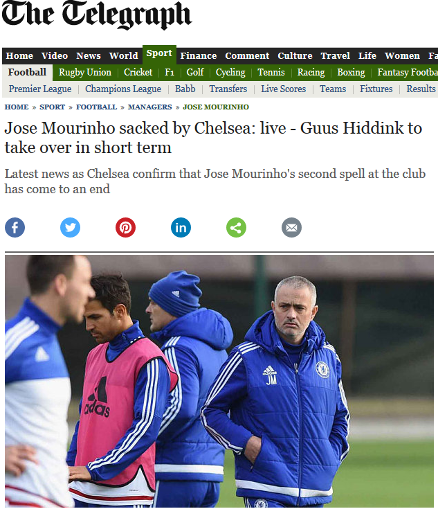 UPDATE: Primele imagini cu Mourinho dupa ce a fost DAT AFARA de la Chelsea! The Telegraph: Guus Hiddink ii ia locul_3