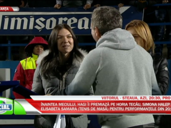 
	Moment impresionant inainte de Viitorul - Steaua! Hagi i-a premiat pe Simona Halep, Eliza Samara si Horia Tecau! VIDEO

