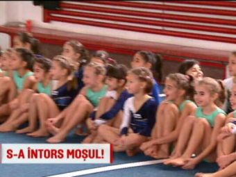 Mos Belu s-a intors la nationala! LEGENDARUL antrenor al Romaniei le-a adus cadouri fetelor de la gimnastica. VIDEO