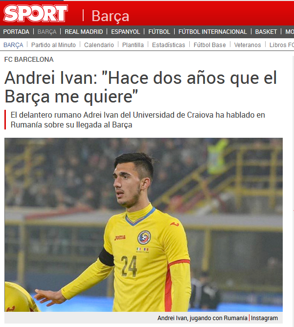 "De doi ani vor sa ma ia!" Prima reactie a lui Andrei Ivan, dupa aparitia vestii ca Barcelona vrea sa-l transfere_2