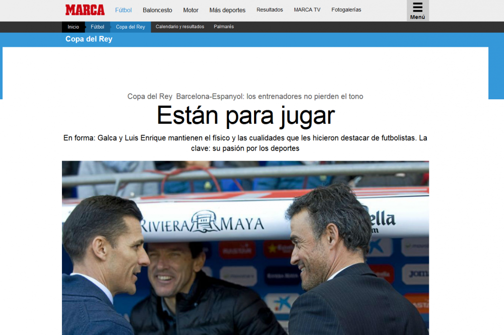 Marca scrie despre CAT DE BINE ARATA GALCA si Luis Enrique. :) "Sunt mai bine pregatiti decat jucatorii lor!"_1