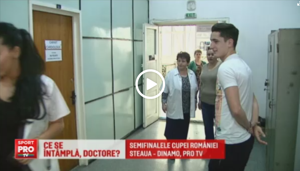 Borcea i-ar fi dat o prima :) Cum a reactionat Steliano Filip cand a vazut pe hol o doctorita sexy la vizita medicala VIDEO_4