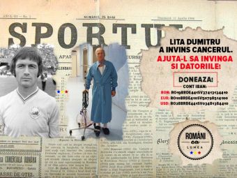 
	Lita Dumitru a invins cancerul, ajuta-l sa invinga datoriile! Unul dintre cei mai mari fotbalisti din istoria Romaniei are nevoie de ajutor, iar Florin Gardos a demarat o campanie

