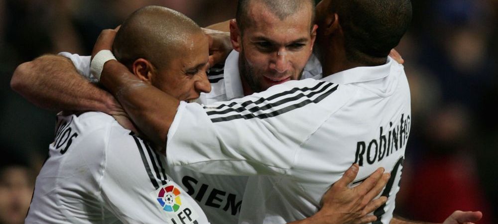 Real Madrid Roberto Carlos Zinedine Zidane