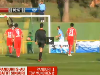 
	VIDEO Autogol caraghios in al doilea amical al iernii pentru Pandurii! Echipa lui Iordanescu Jr, invinsa de TSV Munchen, 2-1
