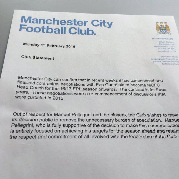 Stirea zilei in fotbal: Pep Guardiola a semnat pe 3 ani cu City! Anuntul OFICIAL facut la Manchester_2