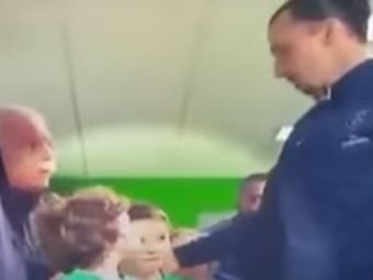 Moment genial facut de Zlatan pe tunelul de acces pe teren! Copilul care a trait cel mai frumos moment din viata sa. VIDEO