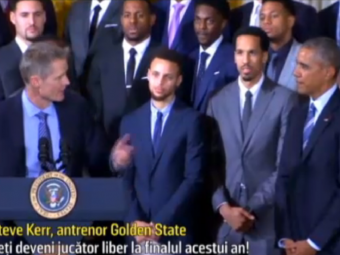 
	Campioana NBA, invitata de Obama la Casa Alba! Golden State il vrea in lot: &quot;O sa ramai liber de contract la finalul anului&quot;
