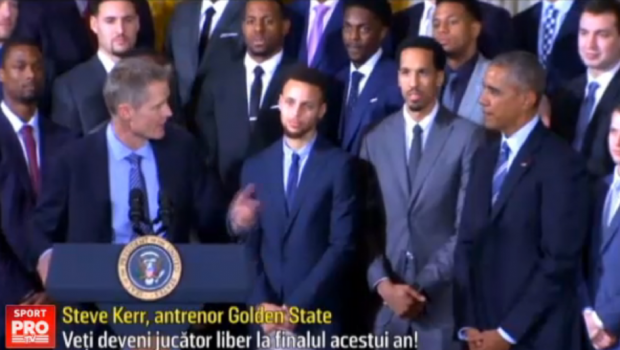 
	Campioana NBA, invitata de Obama la Casa Alba! Golden State il vrea in lot: &quot;O sa ramai liber de contract la finalul anului&quot;
