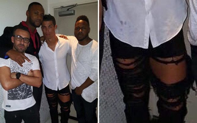 FOTO SENZATIONAL! Cu ce s-a imbracat Cristiano Ronaldo? Toata lumea s-a uitat socata la pantalonii sai_1