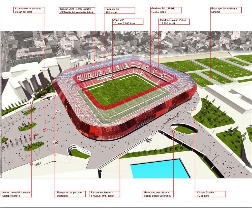 Transformare FANTASTICA pentru viitorul stadion al lui Dinamo! Cum va arata arena de 30 de mii de locuri. FOTO_1