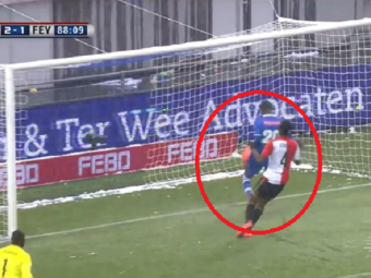 
	High Olanda :) Ratarea sezonului, la ultimul meci al lui Feyenoord: un jucator a reusit sa nu dea gol de la 1 centimetru de poarta! VIDEO
