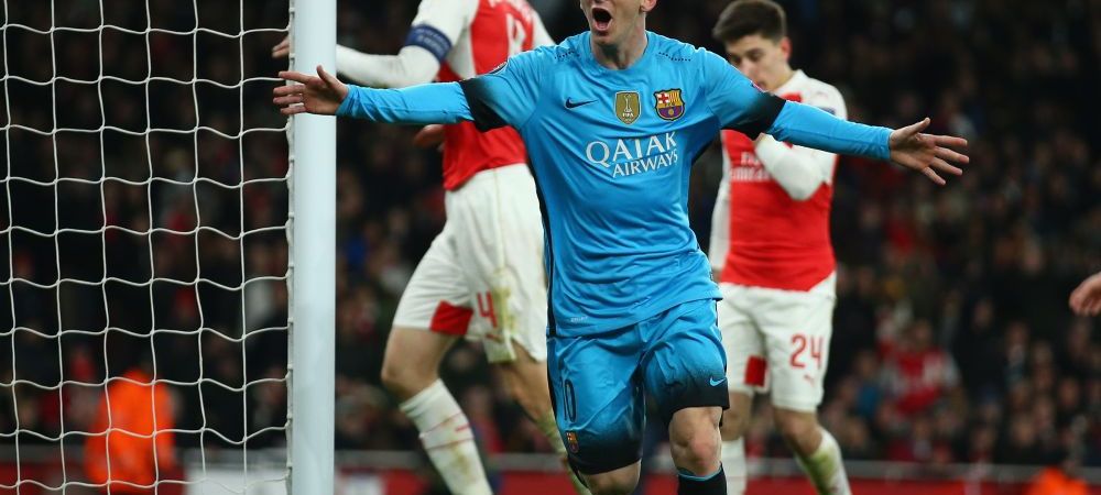Lionel Messi Arsenal Barcelona Liga Campionilor Spania