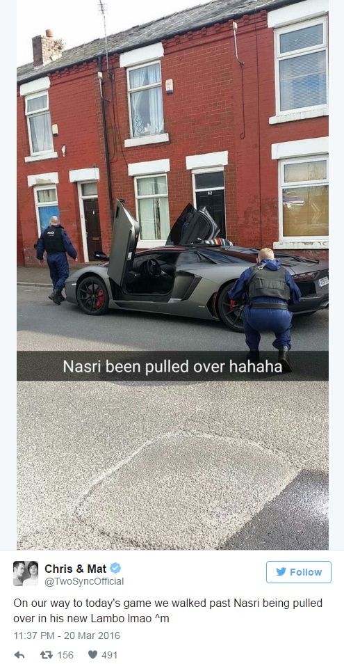 Cum a ramas Nasri fara un Lamborghini de 420.000 de euro! Momentul in care politia l-a lasat fara bolidul de lux. FOTO_1