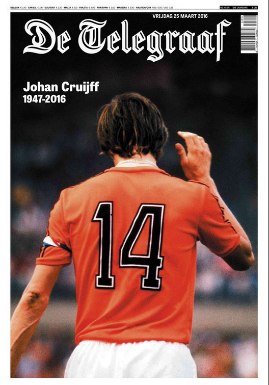 Omagiu emotionant pentru Cruyff in L'Equipe: "El era jocul!" Prima pagina senzationala creata de francezi_1