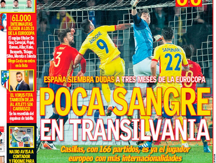 AS, astazi pe prima pagina: N-am avut sange in Transilvania! Romania, record in fata reginei Europei: Spania a jucat 6 meciuri aici, nu ne-a batut niciodata_4