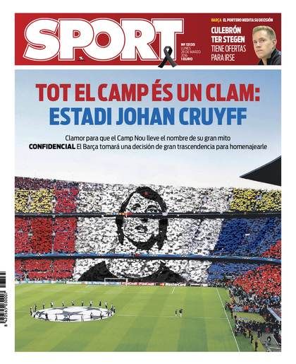 O lume intreaga pentru un singur IDOL! Decizie istorica la Barcelona dupa moartea lui Johan Cruyff_1