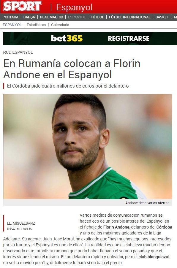 4 milioane de euro de la Espanyol pentru Florin Andone! Sport.es anunta o afacere BOMBA facuta de Galca_1