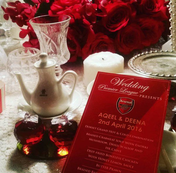 Nebunia acestui fan al lui Arsenal din Malaezia! Cum si-a pus toti invitatii sa vina la nunta. SUPER FOTO_1
