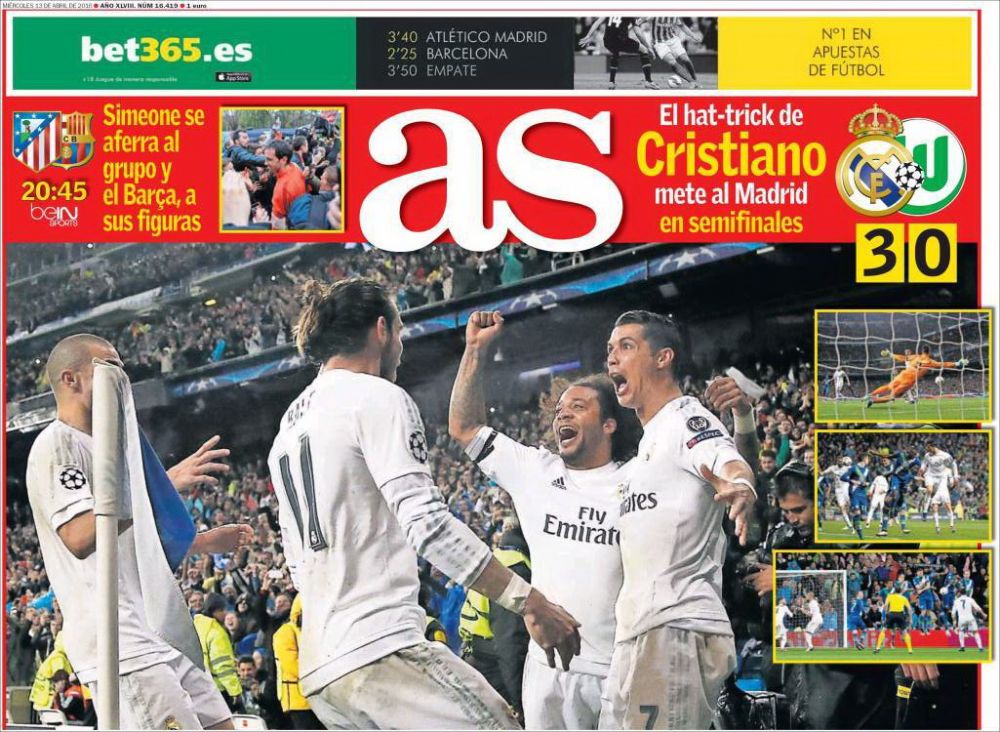 Ronaldo, ridicat la rang de Zeu dupa magia de aseara! Spaniolii sunt gata de un nou razboi: "Vine mama tuturor bataliilor!" Primele pagini ale ziarelor spaniole_1