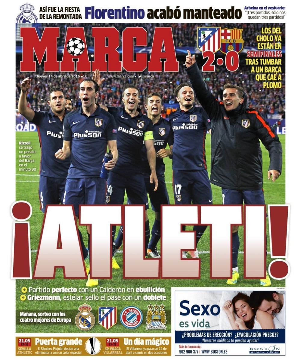 Ziua in care TITANICUL fotbalului a fost scufundat! Primele pagini din Spania dupa eliminarea cu scandal a Barcelonei_4