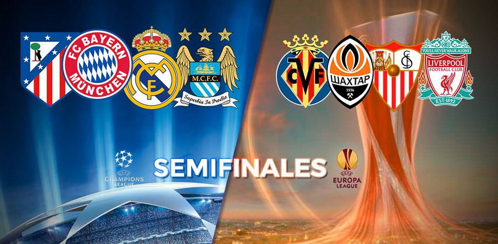 Semifinalele Champions League: Man City - Real Madrid, Atletico - Bayern. Ambele semifinale de Liga vor fi LIVE pe ProTV! Sahtior - Sevilla, Liverpool - Villarreal in Europa League_1