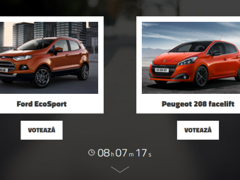 
	Ford EcoSport vs Peugeot 208 facelift. Pe care o alegi? VOTEAZA aici si poti castiga o multime de premii
