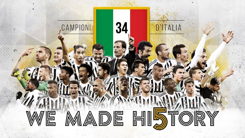 Juventus scrie istorie in Italia: torinezii, campioni pentru a cincea oara la rand in Serie A, dupa ce Napoli a pierdut la Roma_1