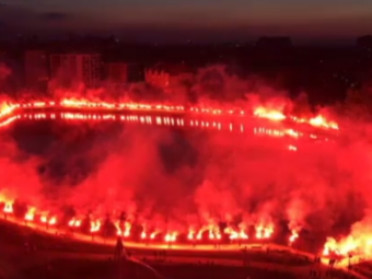 
	SUPER VIDEO | Ultrasii Legiei Varsovia au facut din noapte zi: au aprins sute de torte la centenarul clubului
