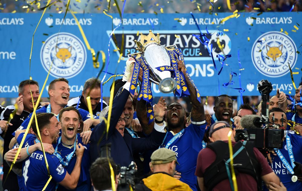 Vardy, Mahrez si Ranieri, incoronati campioni ai Angliei! Leicester termina sezonul in mare stil: victorie clara cu Everton si dubla Jamie Vardy_3