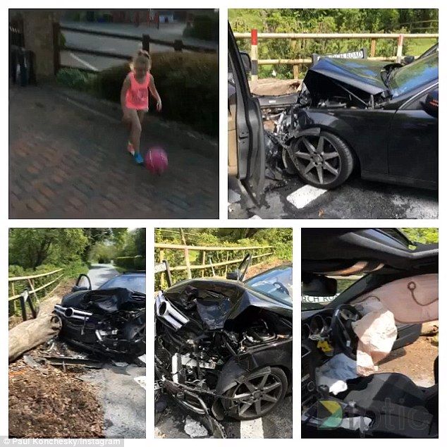 Un fotbalist de la Leicester, implicat intr-un accident grav. Cum arata masina dupa incident. FOTO_1