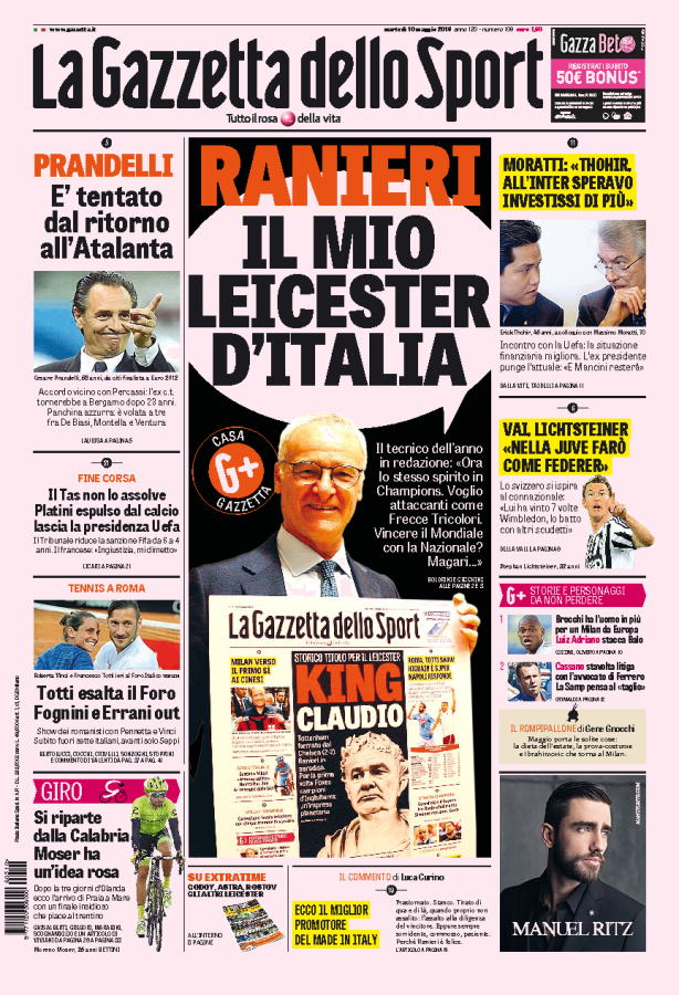 Transferul de Liga cu care Ranieri SOCHEAZA dupa ce a luat titlul: "Nu vreau jucatori de 40 mil euro! El e foarte bun!" Fotbalistul de LIGA A 3-a pe care il vrea_2