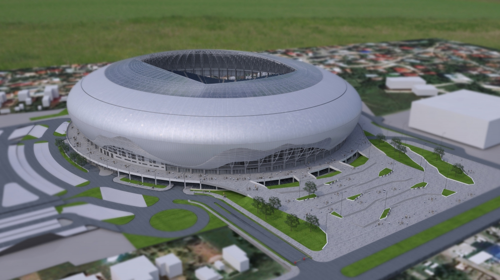 FOTO Imagini 3D cu noul stadion al Craiovei! Cum va arata in interior "VULCANUL alb-albastru" _3