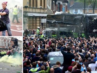 
	Scene INCREDIBILE in Anglia! Fanii lui West Ham au spart geamurile de la autocarul lui United! Ce au facut jucatorii cand erau atacati
