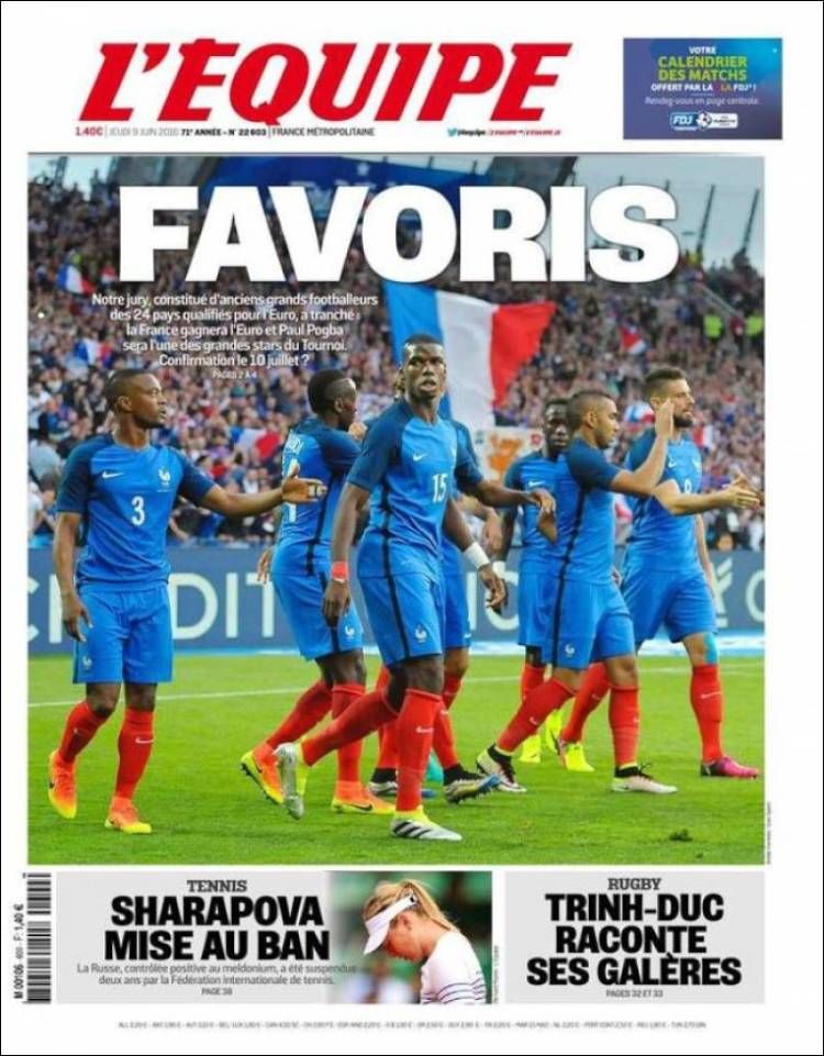 Francezii nu au nicio emotie pentru debutul cu Romania. Ce scrie astazi L'Equipe pe prima pagina_1