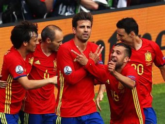 Pique a salvat Spania cu un gol in minutul 86, centrare excelenta a lui Iniesta: SPANIA 1-0 CEHIA!