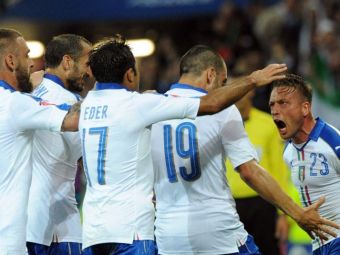
	BELLISSIMO!!! BELGIA 0-2 ITALIA. Victorie superba a Italiei in cel mai spectaculos meci de pana acum la Euro, cu ASSISTUL TURNEULUI! Pelle si Giaccherini au marcat. Vezi golurile 
