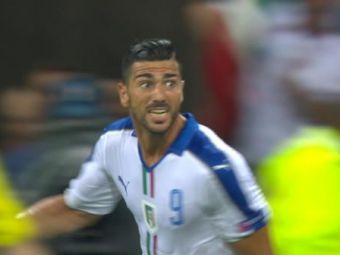 Pelle marcheaza golul 2 al Italiei cu Belgia in minutul 92