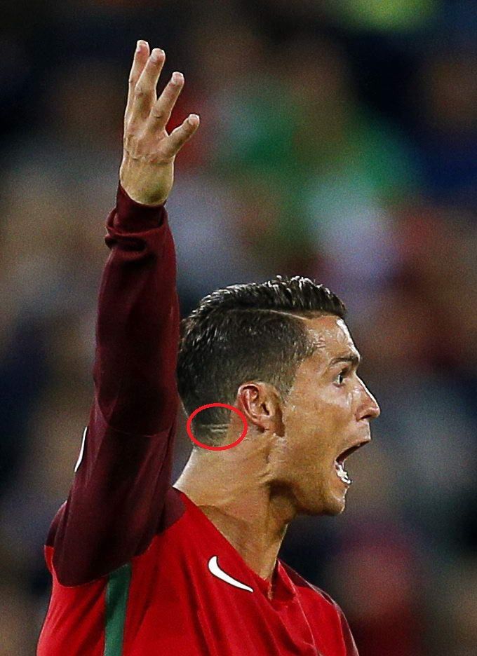 Gestul senzational al lui Cristiano Ronaldo. Ce inseamna desenul din frizura sa de la meciul cu Islanda. FOTO_1
