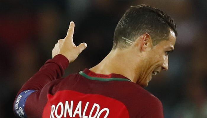 Gestul senzational al lui Cristiano Ronaldo. Ce inseamna desenul din frizura sa de la meciul cu Islanda. FOTO_2
