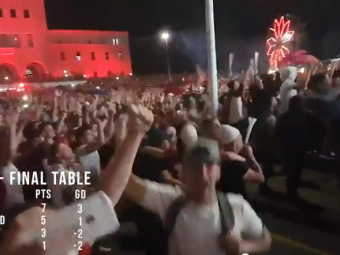 
	TIRANA GOES WILD! Imagini senzationale! Mii de albanezi s-au bucurat pe strazi dupa victoria istorica impotriva Romaniei! VIDEO
