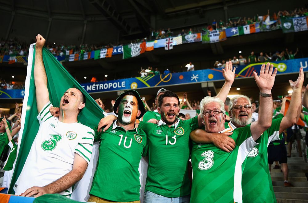 GALERIE FOTO: Ei sunt oamenii care au cucerit o lume intreaga la Euro! Cele mai tari imagini cu fanii irlandezi pe stadioanele din Franta_6