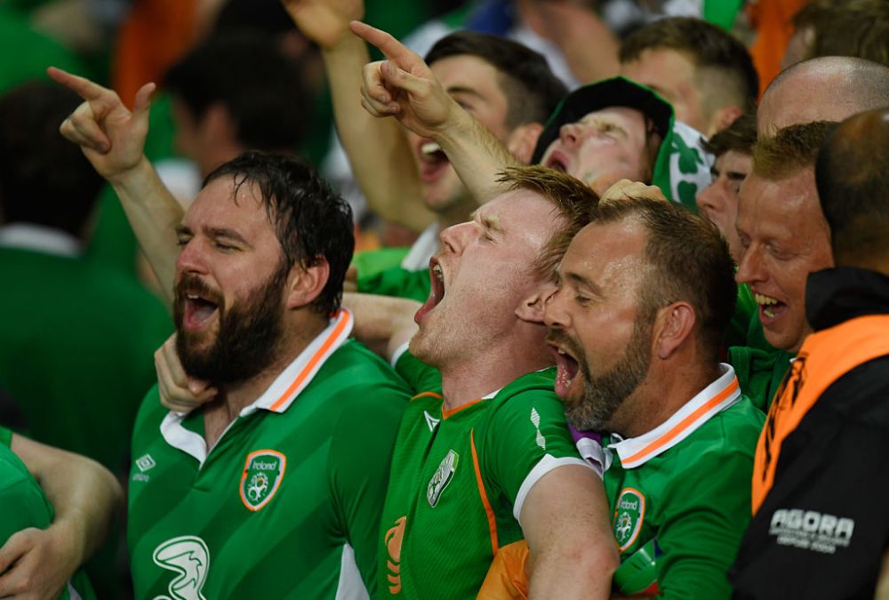 GALERIE FOTO: Ei sunt oamenii care au cucerit o lume intreaga la Euro! Cele mai tari imagini cu fanii irlandezi pe stadioanele din Franta_8