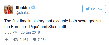 Shakira a starnit un val de ironii pe Twitter pentru o gluma... asa si-asa, dupa golul marcat de Shaqiri :) VIDEO_2