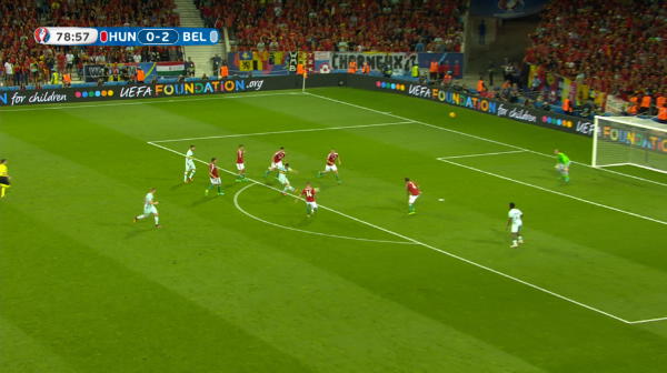 Hazard marcheaza golul 3 al Belgiei cu Ungaria