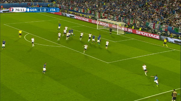 Italia egaleaza dupa un penalty stupid al lui Boateng! Bonucci transforma fara emotii - VIDEO