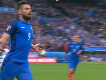 
	GOOOL Franta. Oliver Giroud deschide scorul in sfertul cu Islanda. VIDEO

